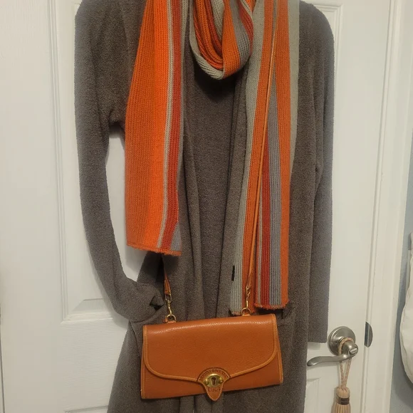 Dooney & Bourke Orange Leather Bag - Picture 4 of 7